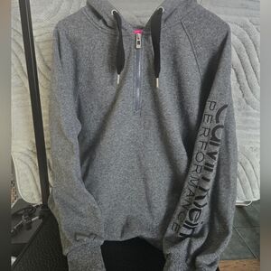 Calvin Klein Gray Zip-Up Women's Hoodie Size Large